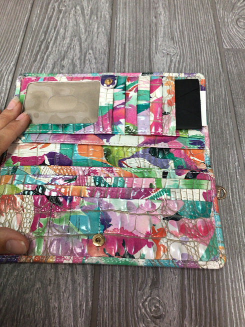 Brahmin 3 pc set Daylily Satchel Wristlet Wallet